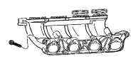 View GASKET. Intake Manifold, Intake Plenum. Upper To Lower.  Full-Sized Product Image