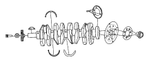 View KEY. Crankshaft Sprocket.  Full-Sized Product Image