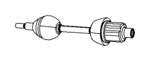 View SHAFT. Axle Half. Left, Remanufactured.  Full-Sized Product Image