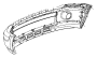 Image of Bracket. Bumper. (Upper). A Bracket for a Bumper. image for your 2022 Jeep Wrangler Unlimited Sahara 4xe Sport Utility  