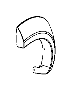 View APPLIQUE. Fender. Right.  Full-Sized Product Image