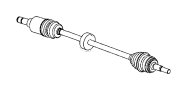 View SHAFT. Axle Half. Right.  Full-Sized Product Image