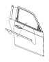 View WEATHERSTRIP. Front Door Belt. Right.  Full-Sized Product Image