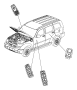 View SWITCH, Used for: SWITCH AND BEZEL. Front Door, Power Window, Used for: Window and Door Lock. Driver Side, Export, Left Front Door.  Full-Sized Product Image