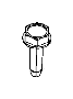 View SCREW. Tapping Hex Head. M4.2X1.70X16.00. Mounting.  Full-Sized Product Image