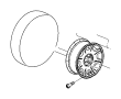 View WHEEL. Aluminum. Front or Rear.  Full-Sized Product Image