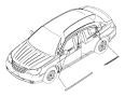 View MOLDING, WEATHERSTRIP. Front Door Belt, Front Door Belt Outer. Right.  Full-Sized Product Image