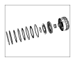 View RETAINER, RETAINER ASSEMBLY, RETAINER PACKAGE. Clutch, L/R Clutch.  Full-Sized Product Image