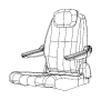 View ARMREST. REAR SEAT. Right.  Full-Sized Product Image
