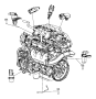 View Used for: BOLT AND WASHER. Hex Head. M8X1.25X35.00. Mounting.  Full-Sized Product Image