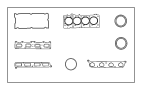 5093451AC Engine Cylinder Head Gasket Set