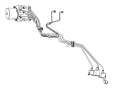 Image of TUBE. Brake. HCU To Junction Block Rear.  ABS Unit to Union Block. image for your 2022 RAM 1500 Big Horn Crew Cab