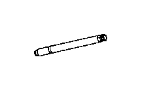 View STUD. Double Ended. M6X1.00X18.00, M8X1.25X51.00. Mounting. Front, Rear.  Full-Sized Product Image