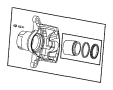 View CALIPER ASSEMBLY. Disc Brake. Front. Remanufactured. Right.  Full-Sized Product Image