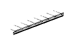 Image of SEAL. Door Sill. Left, Right, Right or Left, Used for: Right and Left, Used for: Right And Left. image for your 2021 RAM 1500 Laramie Longhorn Crew Cab 3.0L Turbo V6 Diesel