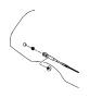 68003728AB Back Glass Wiper Arm (Rear)