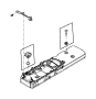 View BRACKET. Heat Shield. Front, Mounting.  Full-Sized Product Image