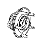 View Used for: HUB AND BEARING. Brake. Front.  Full-Sized Product Image