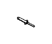 View Rivet. Rod. Fender. Support. Liner. Hood / Trunk Prop. Wheel Well.  Full-Sized Product Image