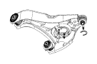 View BUSHING. Control Arm. Front, Lower Rear, Rear.  Full-Sized Product Image