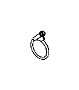 View Clamp. Pipe. Exhaust. (Front) Full-Sized Product Image