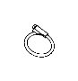 View Clamp. Pipe. Exhaust. (Front) Full-Sized Product Image