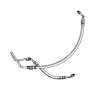 5180007AF Power Steering Pressure Hose (Lower)