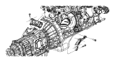 Image of BRACKET. Lower, Lower Right, Right. Left, Right Side, Side. Transmission To Engine. image for your Dodge