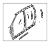 View Bracket. Panel. Uniside. (Front, Rear) Full-Sized Product Image