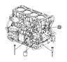 Image of ENGINE. Short Block. [NHA], [NHA] New Part. image for your 2000 Chrysler 300 M  