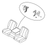 Image of FOAM. Seat Back. Front. Left. [Delete Front Center. image for your Dodge