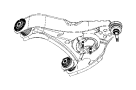 View BUSHING. Control Arm. Front, Lower Rear, Rear.  Full-Sized Product Image