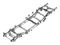 Image of FRAME ASSEMBLY. Chassis. [All 4.7L V8 Engines]. image for your Dodge Ram 1500  