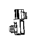 Image of SENSOR. Pressure. Export. Brake booster, Disc/Disc. image for your 2007 Chrysler Pacifica   