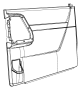 Image of WEATHERSTRIP. Sliding Door. Left, Right, Right or Left. [-JL],[Liquid Titanium. image for your Dodge