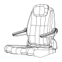 View HEADREST. Second Row. Right.  Full-Sized Product Image