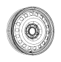 View WHEEL. Spare. Compact Spare.  Full-Sized Product Image