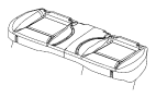 Image of FOAM. Seat Cushion. [Rear 60/40 Folding. image for your Dodge