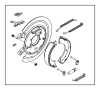 Image of Parking Brake Shoe image for your 2019 Jeep Compass   