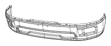 Image of Bumper Face Bar (Front) image for your Ram 1500 Classic  