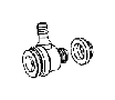 View VALVE. Brake Booster Check. Left Hand Drive, Right Hand Drive.  Full-Sized Product Image