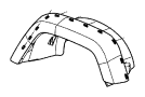 Image of APPLIQUE, MOLDING. Rear Wheel Opening, Wheel Opening Flare. Left. [STRIPE/BADGE/MOLDING. image for your 2011 Dodge Journey   