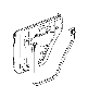 View WEATHERSEAL. DOOR TO BODY. REAR HALF DOOR. Left.  Full-Sized Product Image 1 of 10