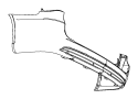 Image of FASCIA. Rear. Primed. [Body Color Fascias]. image for your 2012 Dodge Grand Caravan EXPRESS  