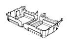 View NUT. Plastic. M5X1.60. Carpet Attaching, Insert Assembly Cleaner Noise Control, Rear. Duct, Front.  Full-Sized Product Image