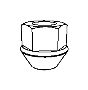 View NUT. Lug, Wheel.  Full-Sized Product Image