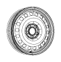 View WHEEL. Spare. Compact Spare.  Full-Sized Product Image