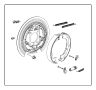 Image of SOCKET. Brake Adjusting Screw. Left, Right, Right or Left.  [4-Wheel Disc Heavy Duty. image for your 2001 Chrysler 300 M