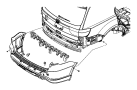 Image of Bumper Cover (Rear, Lower) image for your 2019 Ram 1500   