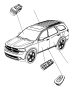 Image of SWITCH, Used for: SWITCH AND BEZEL. Front Door, Used for: Window and Door Lock. Left Front, Right... image for your Dodge